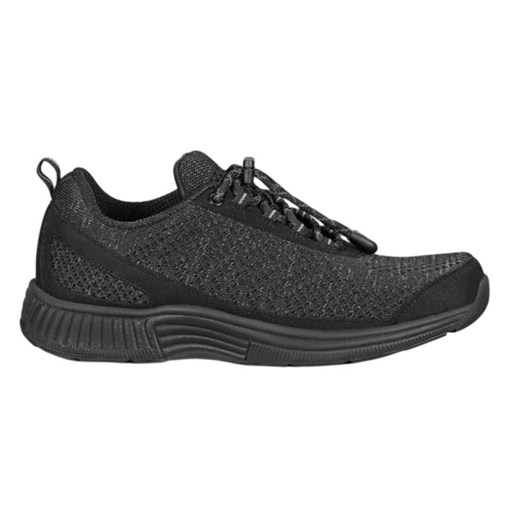 Orhtofeet Coral No-Tie in Black, Size 6.5 X-Wide